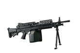 A&K M249 SAW MK46 Steel Body AEG LMG w/ Reinforced Gearbox (Black / Tan)