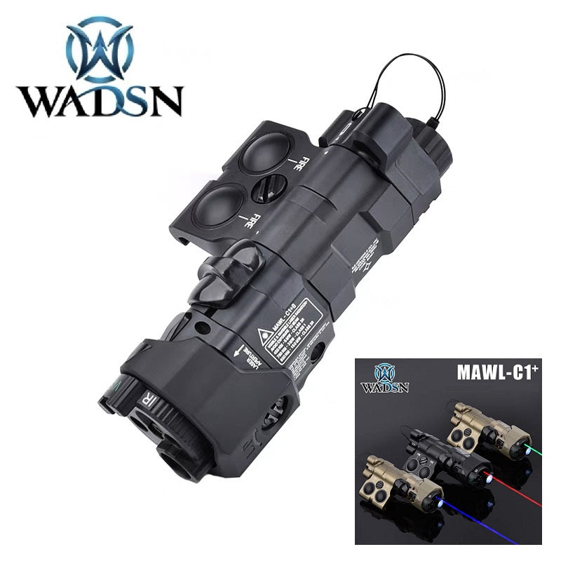 WADSN Modular Advanced Weapon Laser MAWL-C1+ Metal Version (Red Laser) (Black)