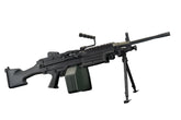 A&K M249 SAW MKII Steel Body AEG LMG w/ Reinforced Gearbox (Black / Tan)