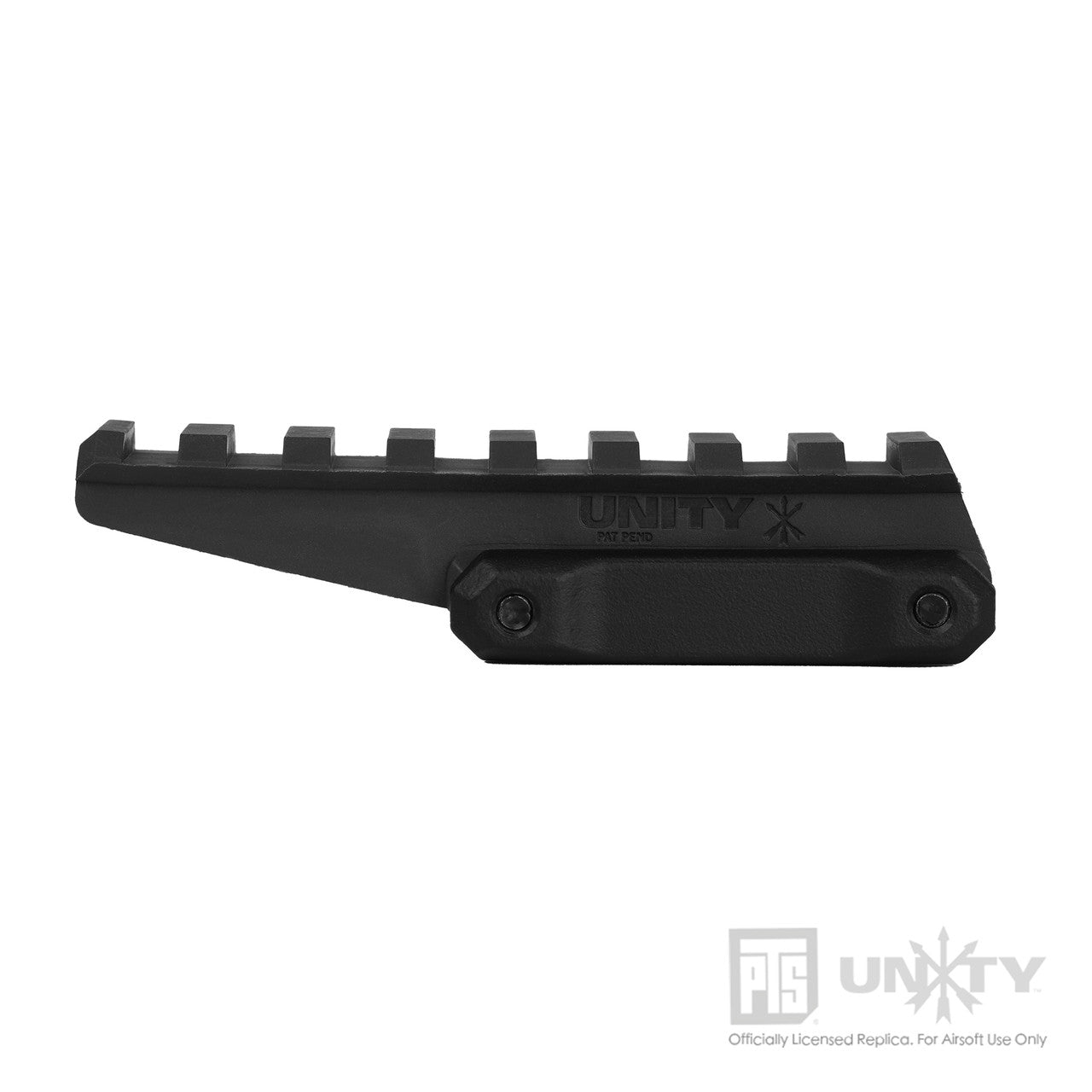 PTS UNITY TACTICAL - FAST OPTIC RISER [Dupont Polymer] (Black