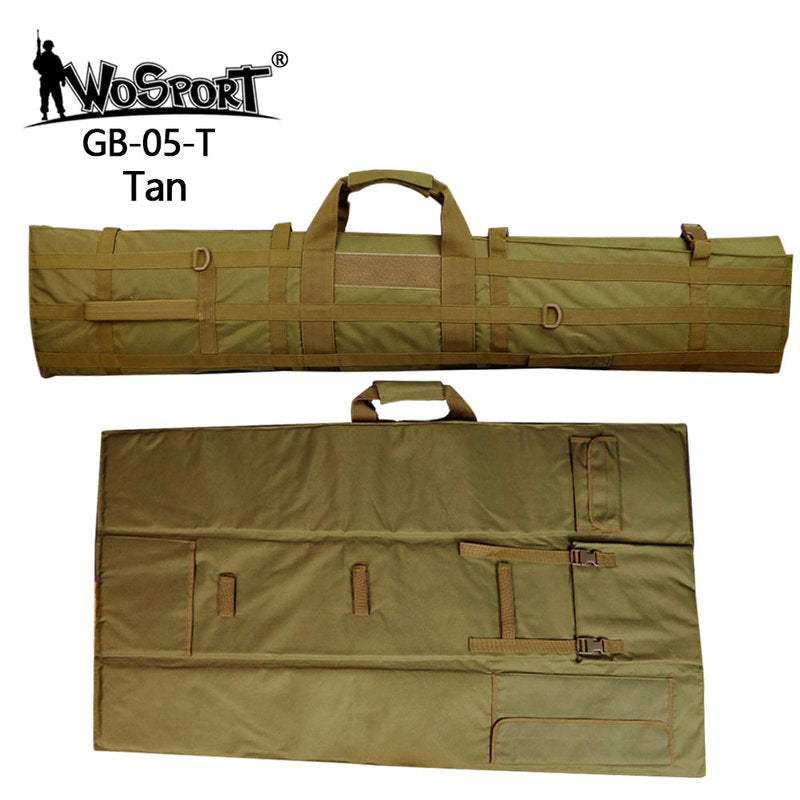 Wosport 122cm Sniper Gun Bag 48" (Black / Tan / OD Green)