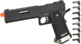 WE-Tech Hi-capa 6" I-Rex Dinosaur GBB Pistol (Black / Silver)