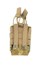 SHE-21020 Rapid Access Double Rifle Magazine Pouch (Black / Tan / Green)