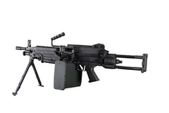 A&K M249 SAW Para Steel Body AEG LMG w/ Reinforced Gearbox (Black / Tan)