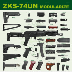 LCT Stamped Steel ZKS-74UN w/ GATE Aster (Zenit-Style AKS-74UN)