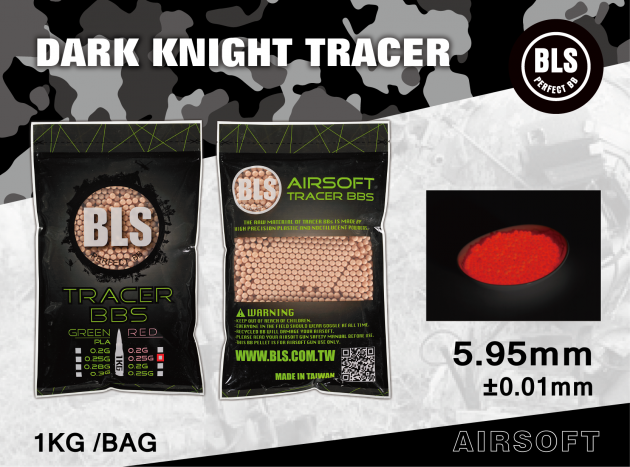 BLS Non-Bio Red Tracer BB - 1KG Bags (0.20 / 0.25g)