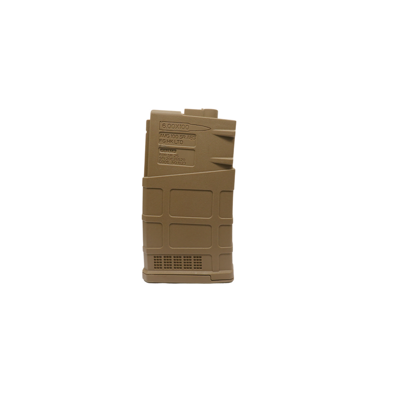 Ares MAG-048 AR308/SR25 130rd Magazine (Black / Tan)