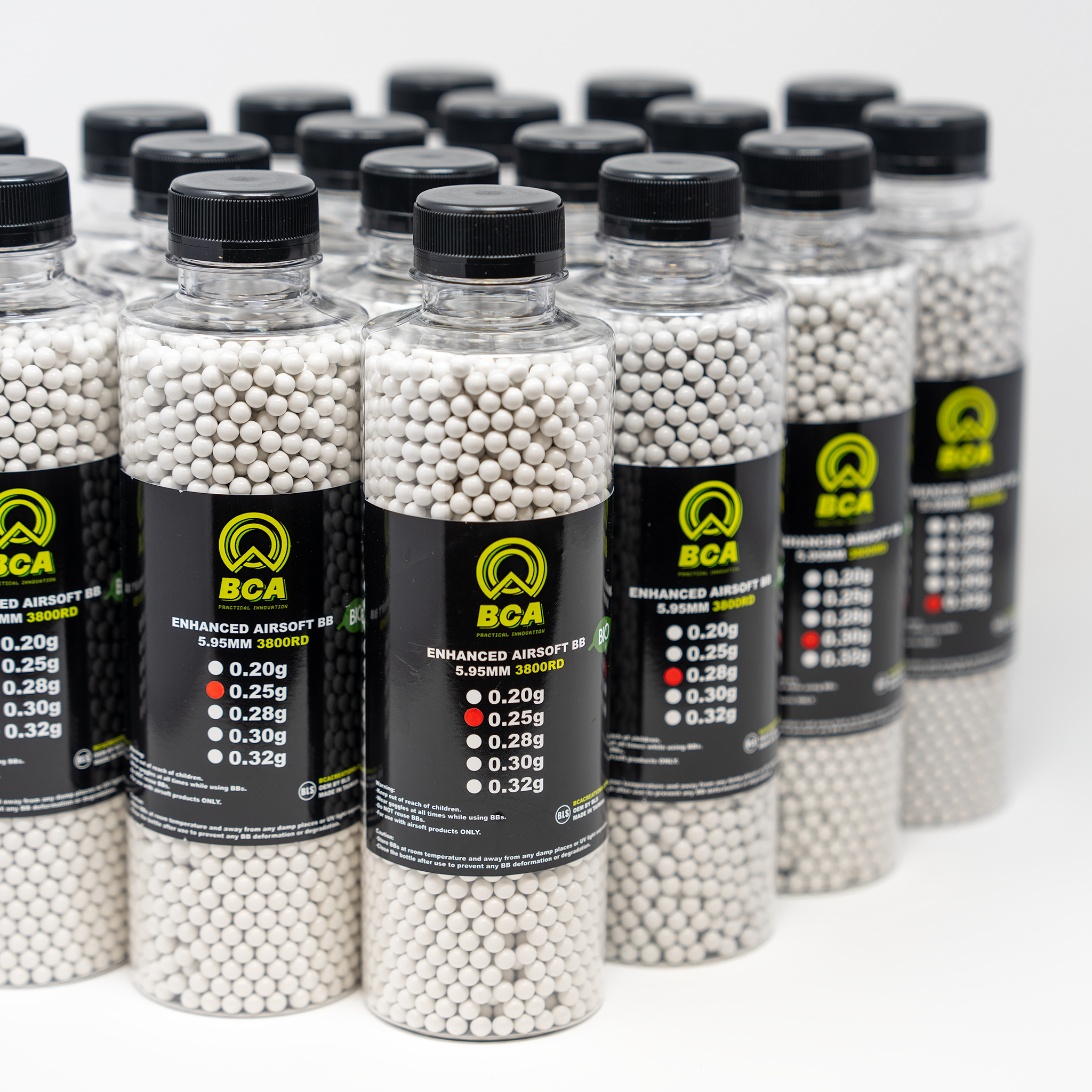 バイオBBs BCA Superior Enhanced Airsoft Biodegradable BBs - 3800rd Bottles