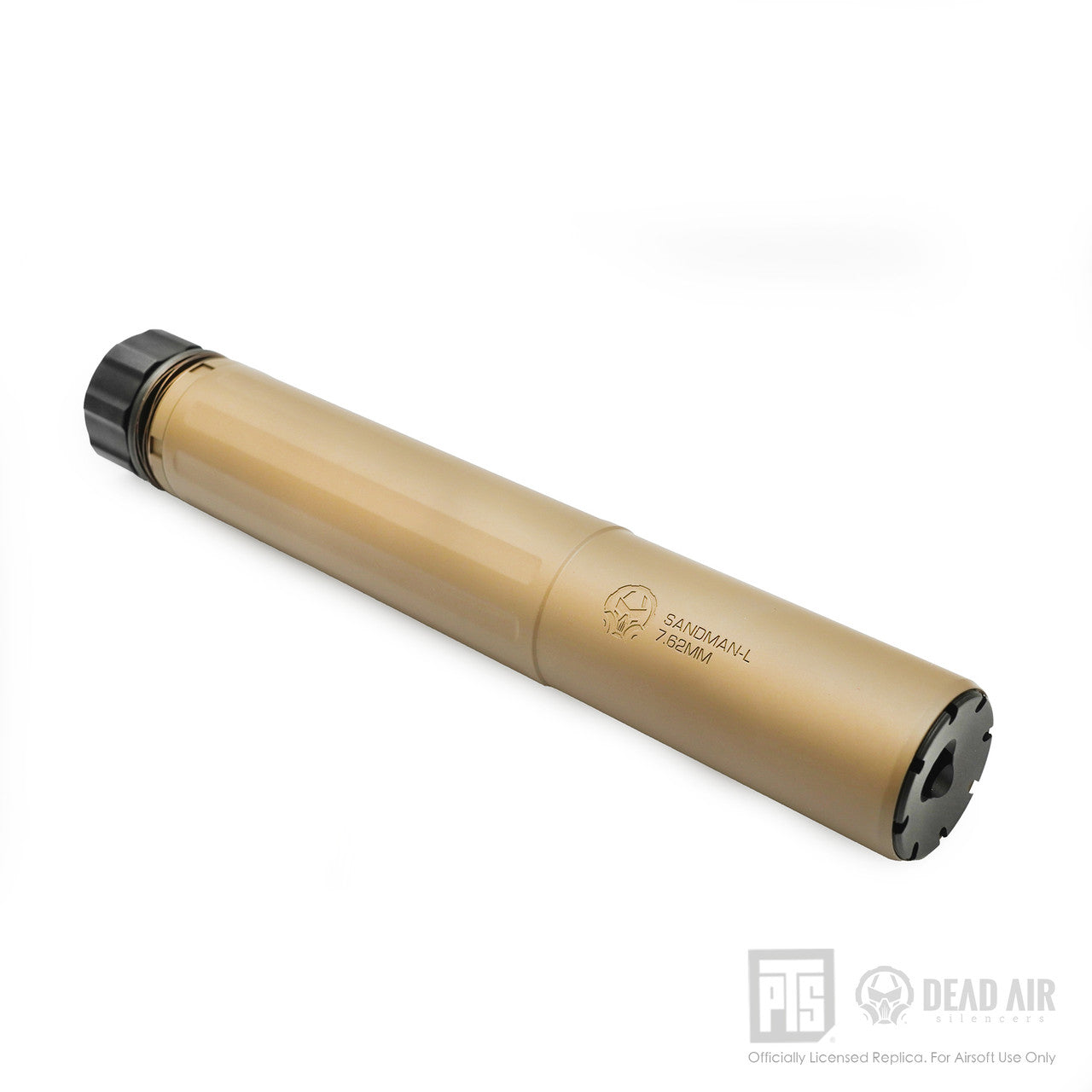 PTS Dead Air Sandman-L Airsoft Suppressor (Black / Tan)