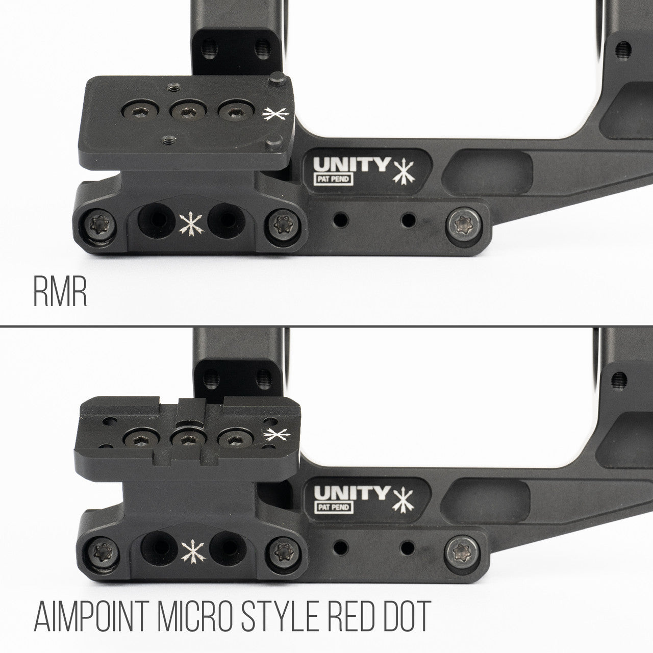 PTS UNITY TACTICAL FAST LPVO OPTICS MOUNT SET (INCL RMR AND AIMPOINT R ...