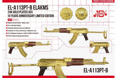 E&L Airsoft AKMS 24K Gold Plated AEG
