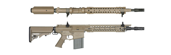 Ares SR25-M110K AEG (Tan) – BlackBlitz Airsoft