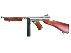 King Arms Cybergun Licensed M1A1 Thompson "Military" AEG (Silver)