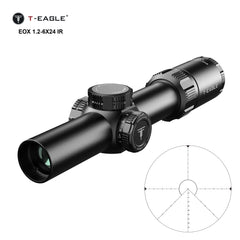 T-Eagle EOX 1.2-6X24 IR Illuminated Short Dot Sight (Red / Green)