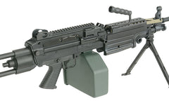 A&K M249 SAW Para Polymer "Middleweight" AEG LMG w/ Reinforced Gearbox
