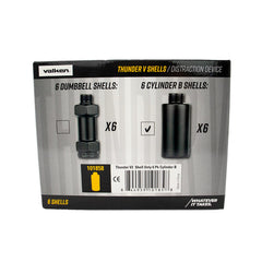 Valken Thunder V2 CO2 Sound Simulation Grenade Cylinder B Shells - 6 Pack