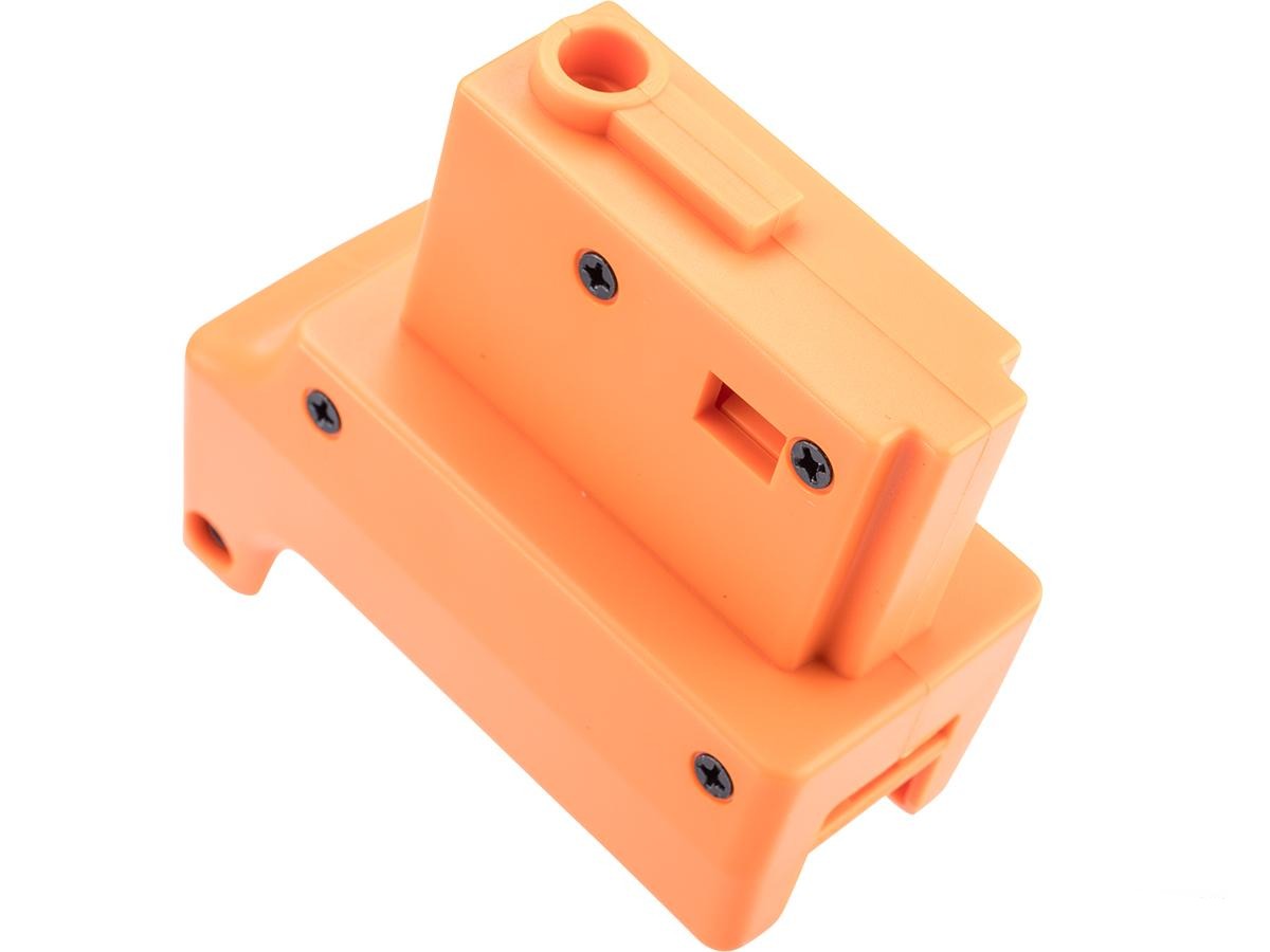 Likisei Odin M12 Sidewinder Adapter For AK AEG (Black / Orange)