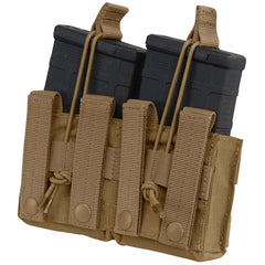 Condor MA24: Double M14 Open Top Mag Pouch (Black / Tan / OD Green)