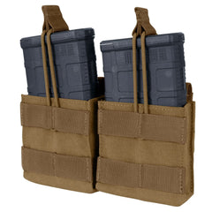 Condor MA24: Double M14 Open Top Mag Pouch (Black / Tan / OD Green)