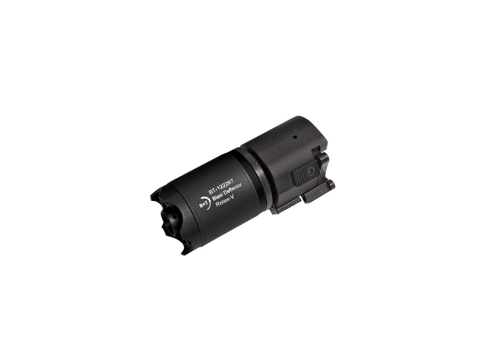ASG B&T Rotex-V Airsoft QD Blast Deflector (Black / Grey / Mud)