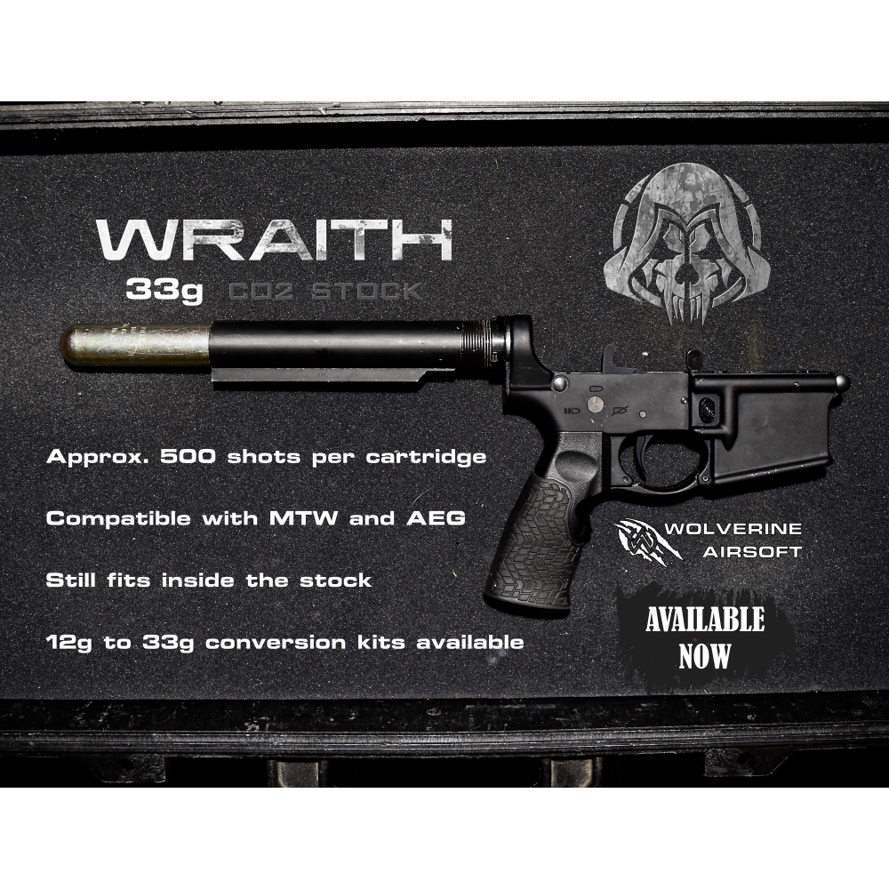 Wolverine Wraith CO2 Stock 33g Edition - for MTW