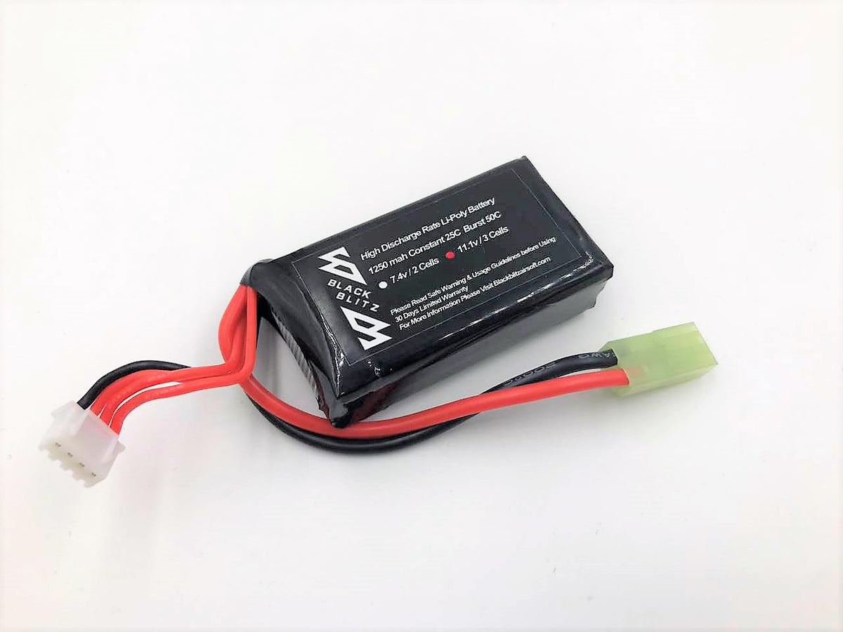 BCA 7.4v 1250mAh 25-50C LiPo Battery (PEQ Brick)
