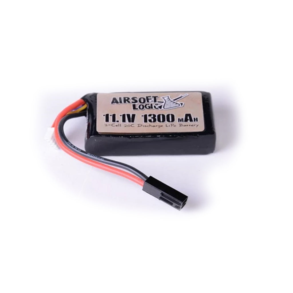 Airsoft Logic 11.1V 20-40c 1300 Mah Lipo battery (PEQ Box 15)
