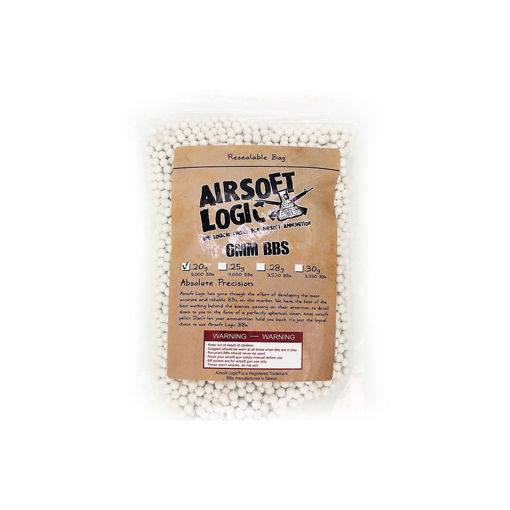 Airsoft Logic Non-Bio Plastic BB in 1kg Bag (0.2g / 0.25g / 0.28g)