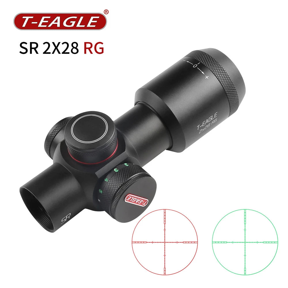 T-Eagle SR 2X28RG Illuminated Fixed Scope Sight (Red / Green)