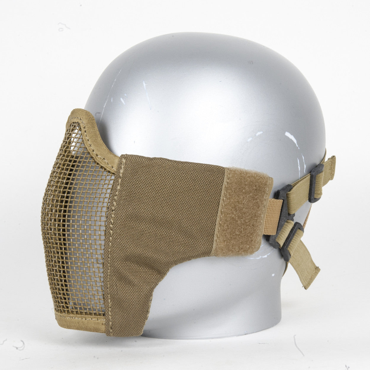 Krousis Defense Padded Steel Face Mesh Mask (Black / Tan / OD Green)