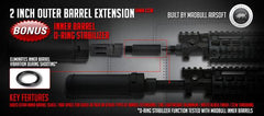 Madbull 2 inch Barrel Extension (14mm CCW)