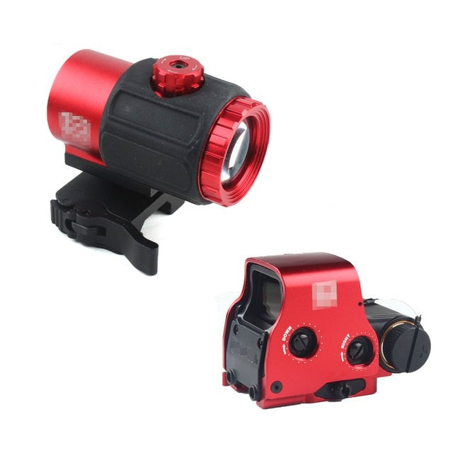 T-Eagle EO EXPS + G43-Style Red Dot Magnifier Combo (Red)