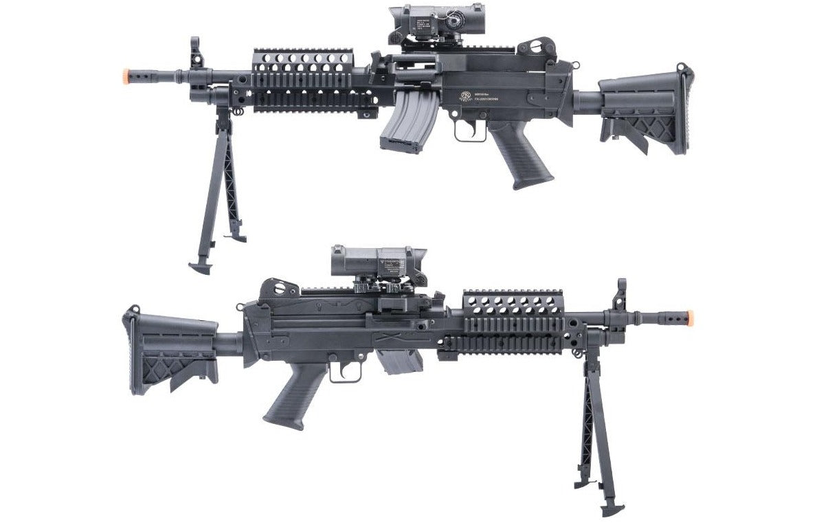A&K Cybergun FN Licensed M249 "Featherweight" LMG AEG (M249 E2/ MK46)