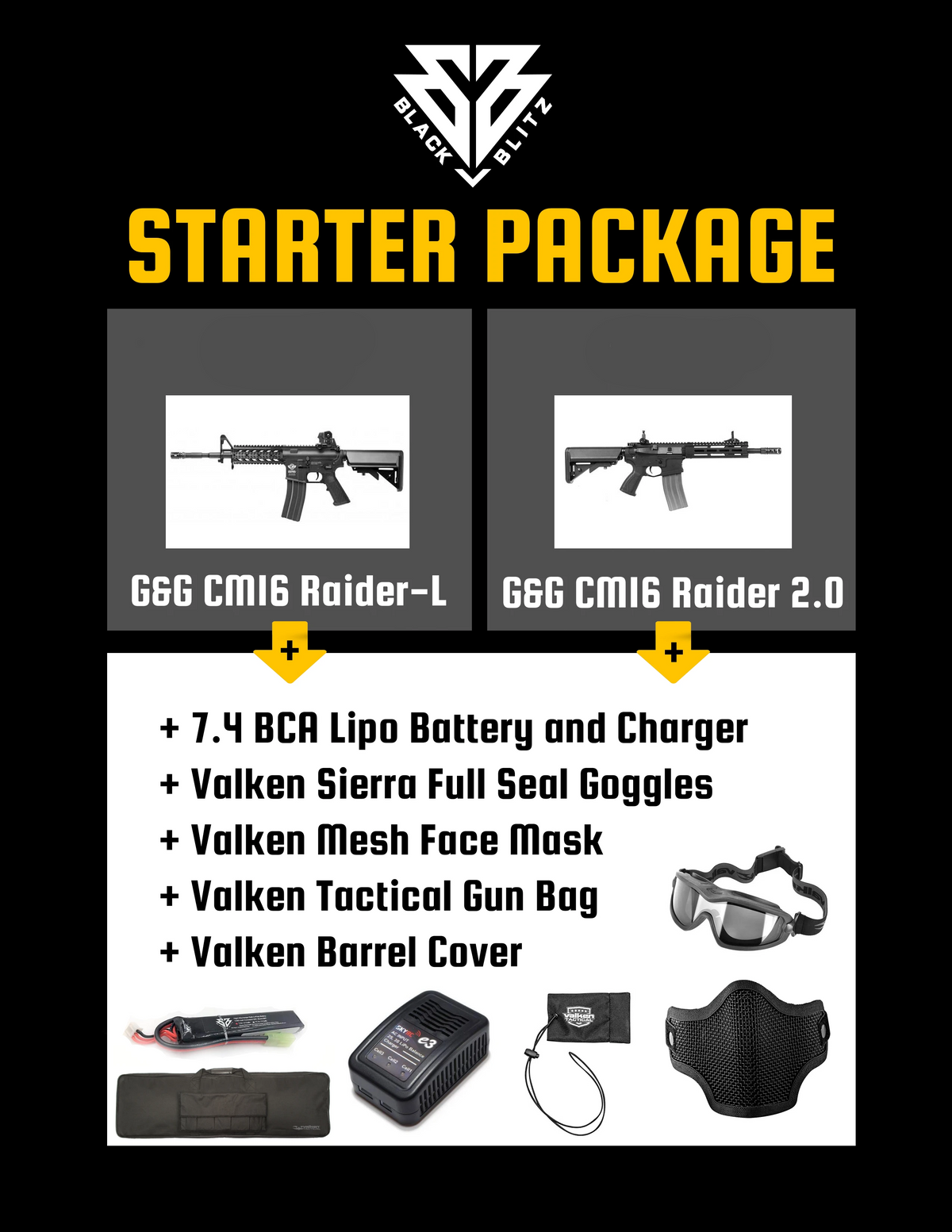 Blitz Concept Starter Package (G&G Raider-L / Raider 2.0)