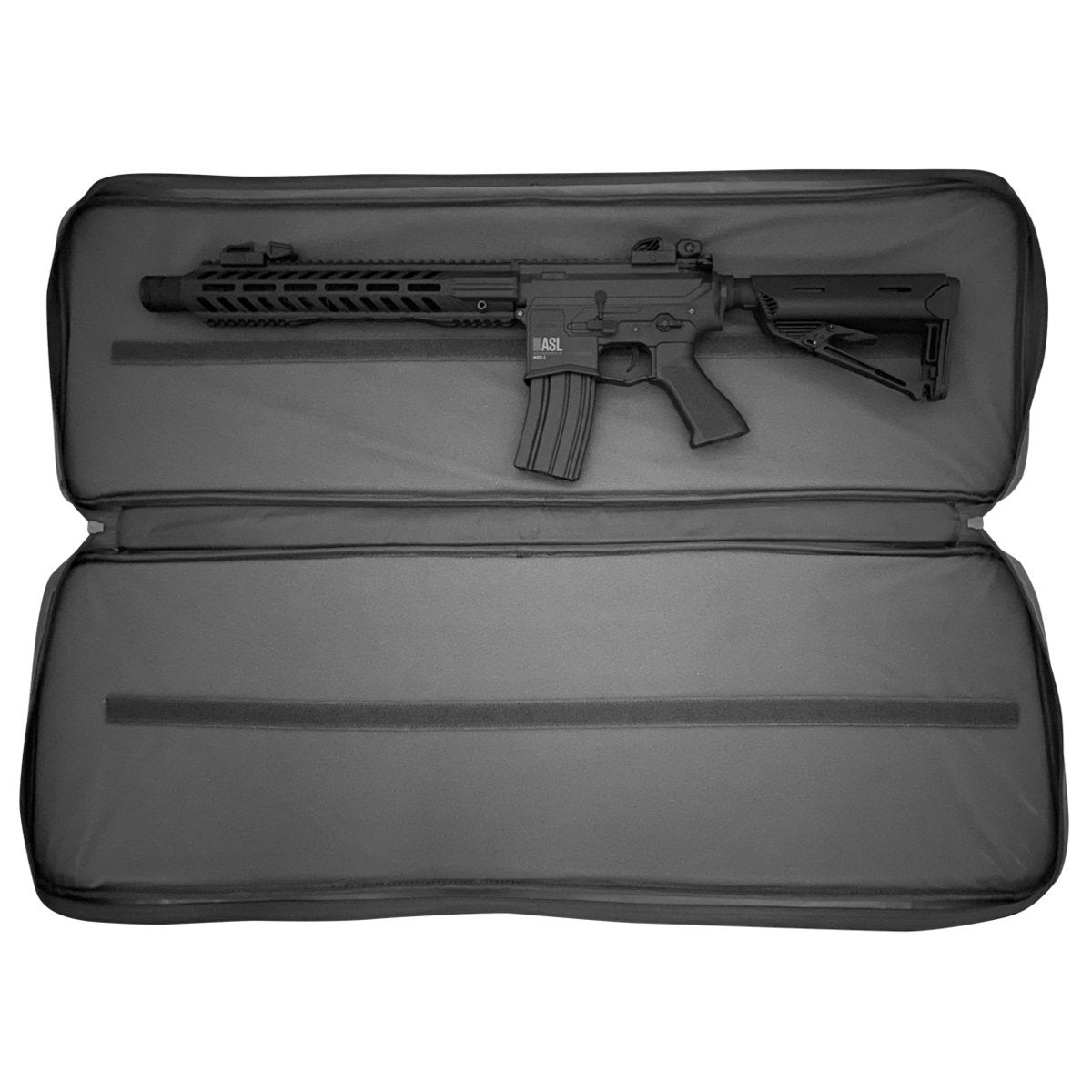 Valken 38 inch Zulu Patch Wall Tactical Gun Bag (Black / Grey)